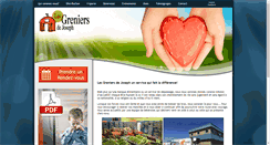 Desktop Screenshot of greniersdejoseph.com